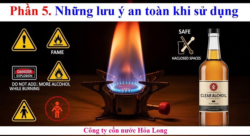 Cách sử dụng cồn nước cho bếp an toàn, hiệu quả và tiết kiệm